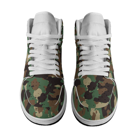Men's Synthetic Leather Stitching Shoes Camo